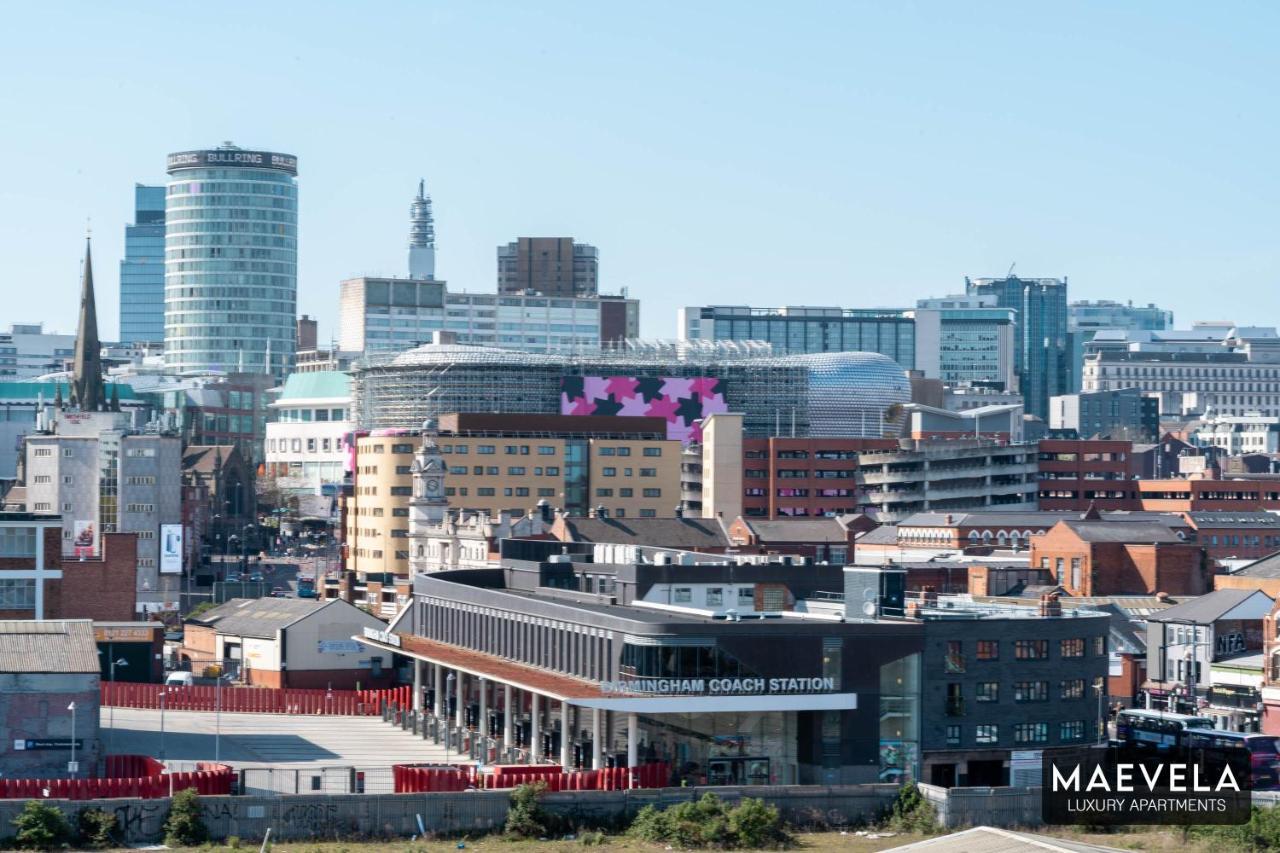 Maevela Apartments - Luxury Top Floor Penthouse - With Parking - 2 Bedroom New Build Apartment ✪ City Centre, Digbeth ✓ With Huge Patio Sliding Doors - City View - Rooftop Terrace - Ps4 & Smart Tv'S Birmingham Luaran gambar