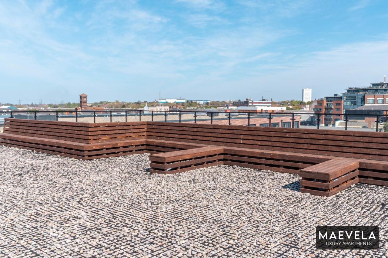Maevela Apartments - Luxury Top Floor Penthouse - With Parking - 2 Bedroom New Build Apartment ✪ City Centre, Digbeth ✓ With Huge Patio Sliding Doors - City View - Rooftop Terrace - Ps4 & Smart Tv'S Birmingham Luaran gambar