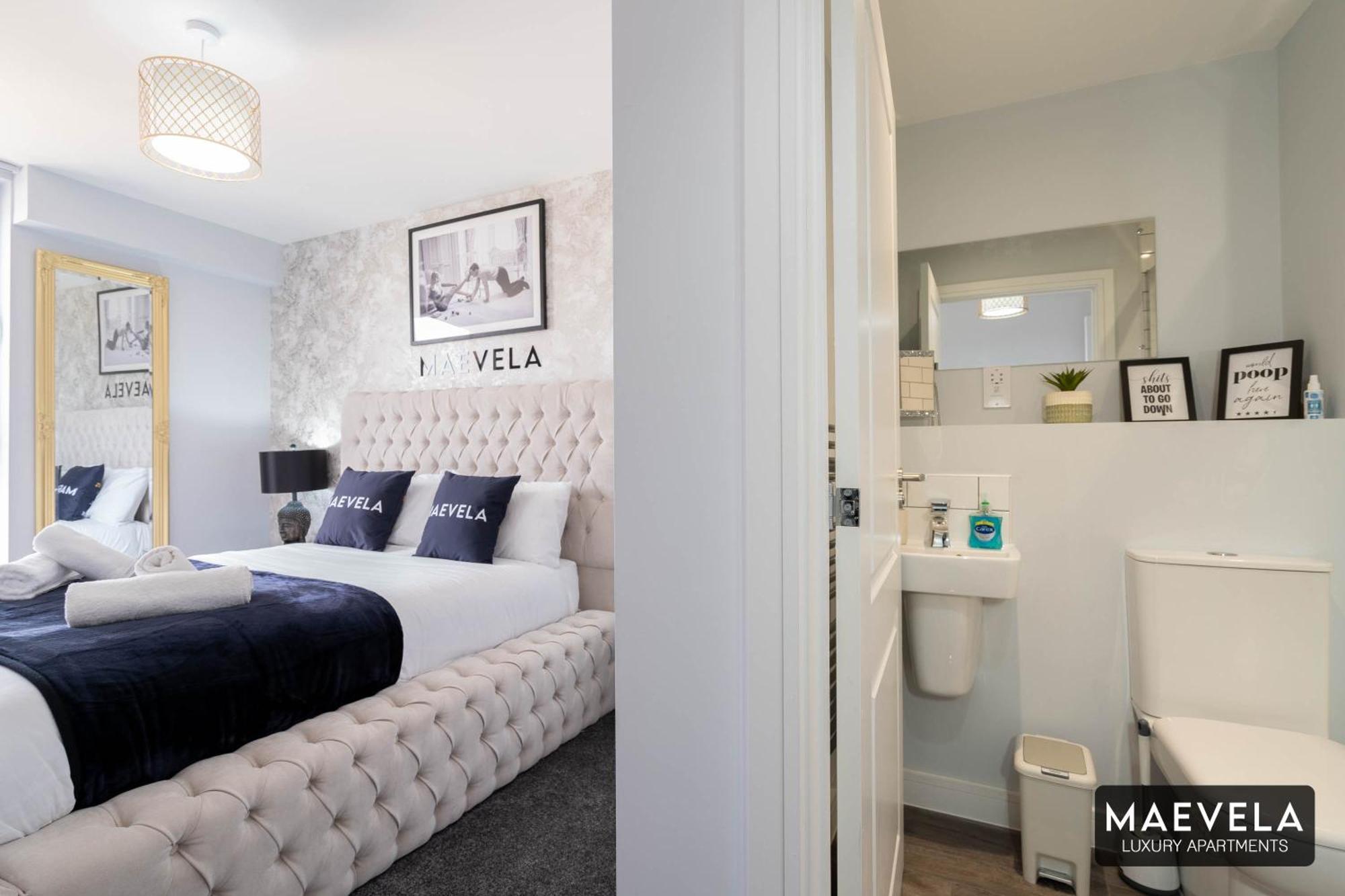 Maevela Apartments - Luxury Top Floor Penthouse - With Parking - 2 Bedroom New Build Apartment ✪ City Centre, Digbeth ✓ With Huge Patio Sliding Doors - City View - Rooftop Terrace - Ps4 & Smart Tv'S Birmingham Luaran gambar